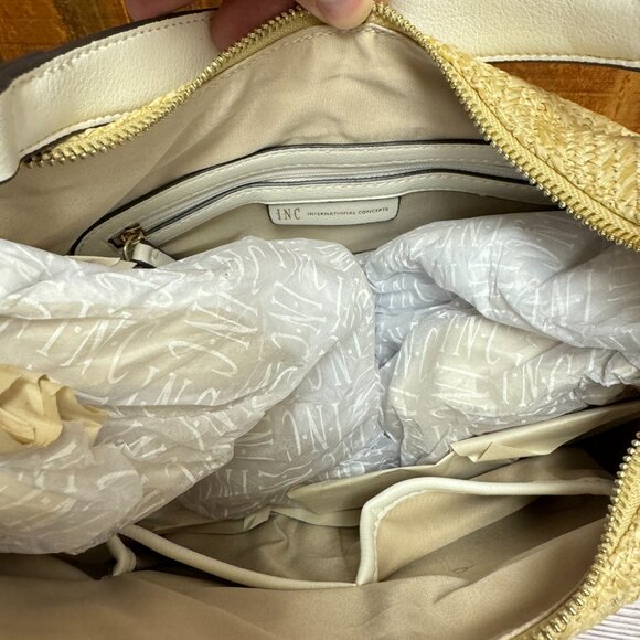 INC International Concepts Kolleene Small Straw Crossbody - Picture 4 of 5